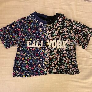 Cynthia Rowley - Cali York Floral Cropped Tee
